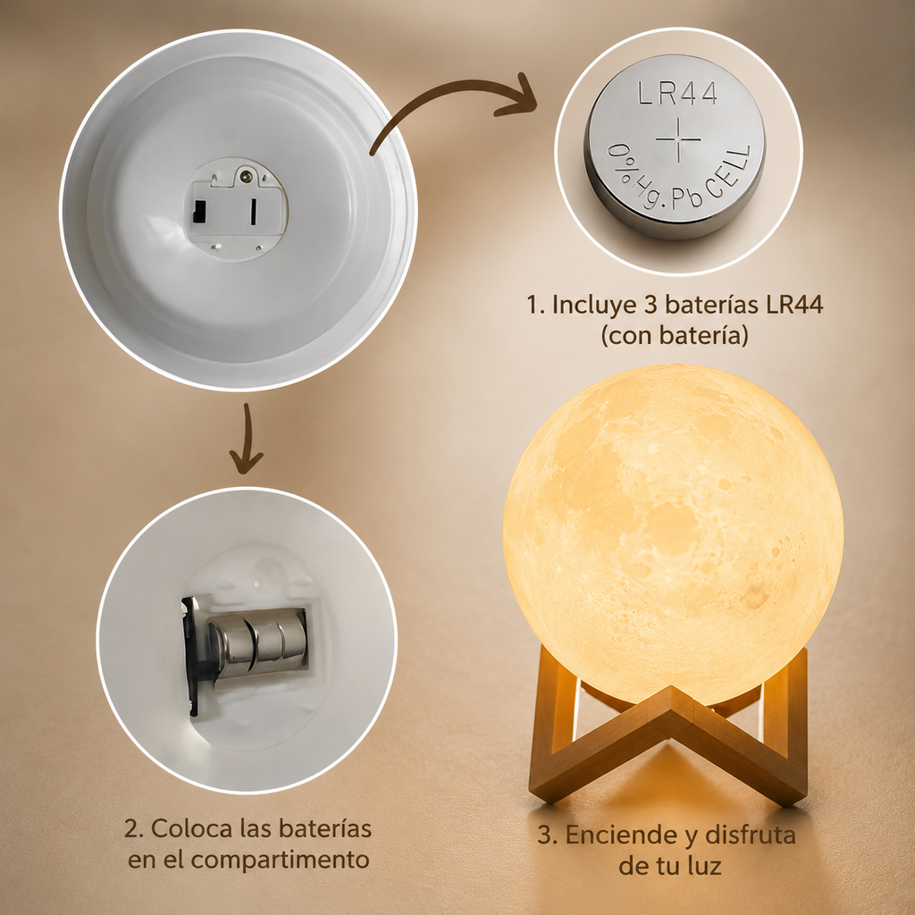 Lámpara Luna Serena