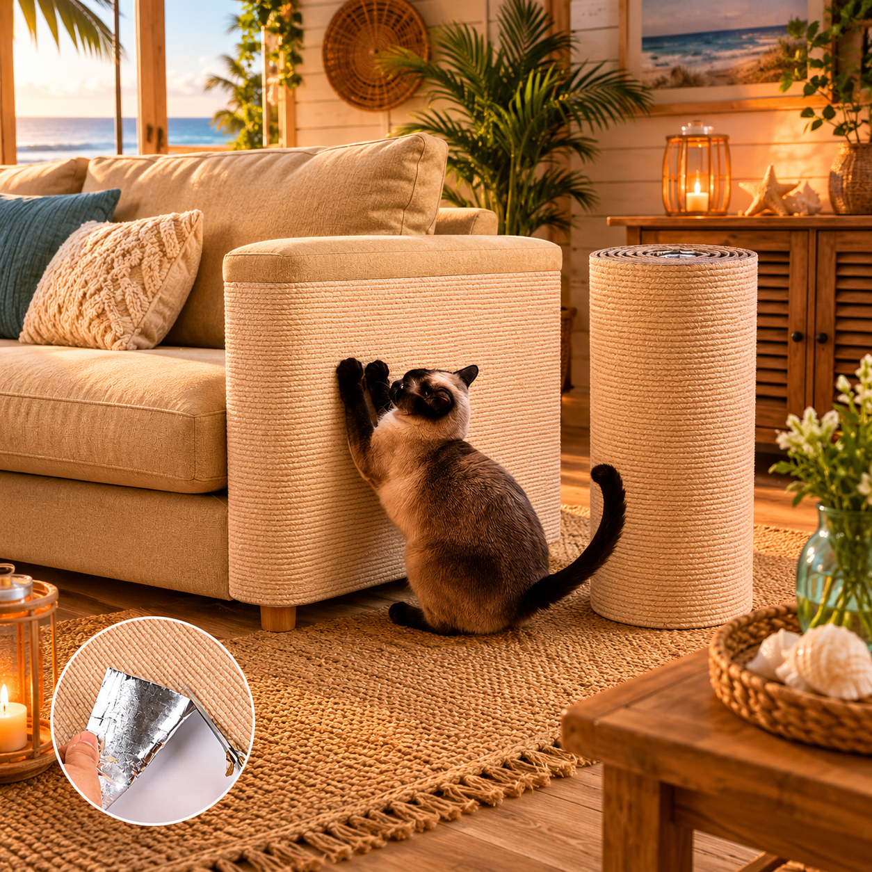 Rascador Adhesivo Premium para Gatos