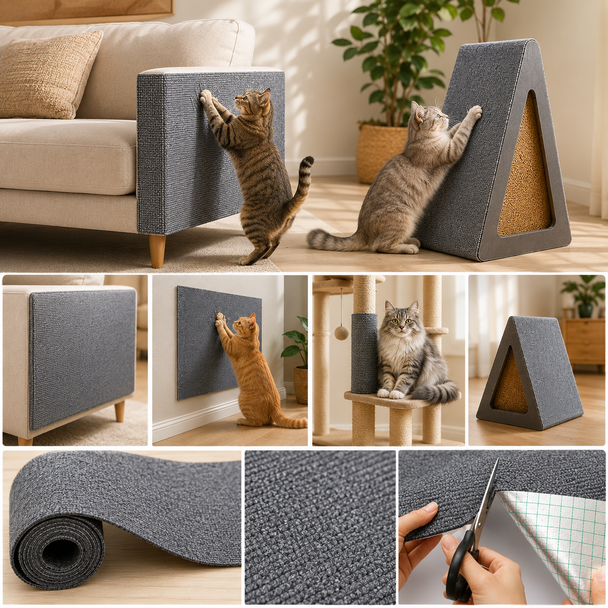 Rascador Adhesivo Premium para Gatos