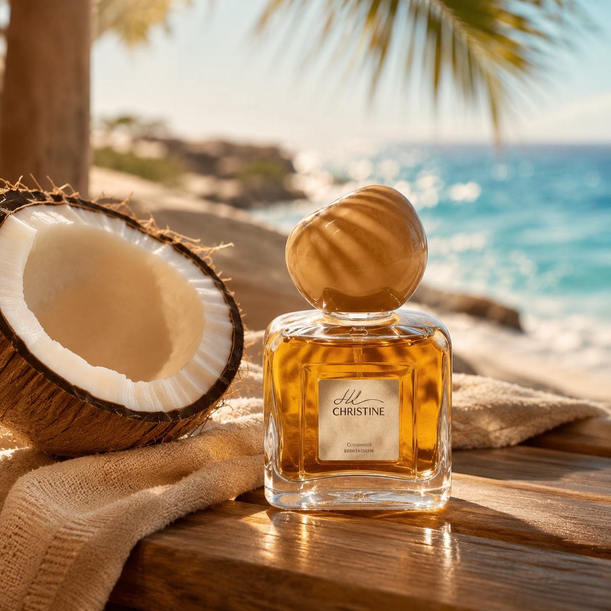 Bruma Corporal Coco Tropical Hope Christine, 50 ml– Unisex de Agua de Coco