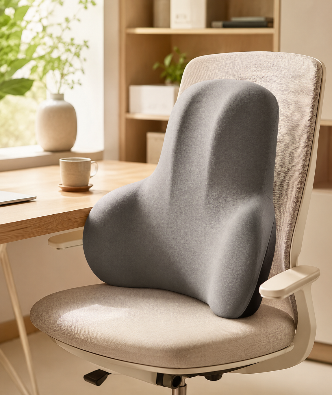 Cojín Lumbar Ergonómico Memory Foam para Confort y Bienestar Diario