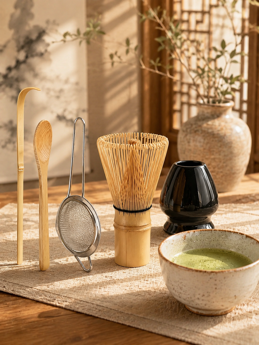 Set de Matcha Artesanal 5 Piezas – Ritual Japonés de Té