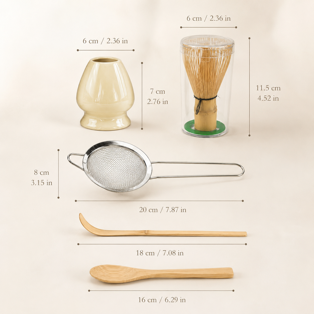Set de Matcha Artesanal 5 Piezas – Ritual Japonés de Té