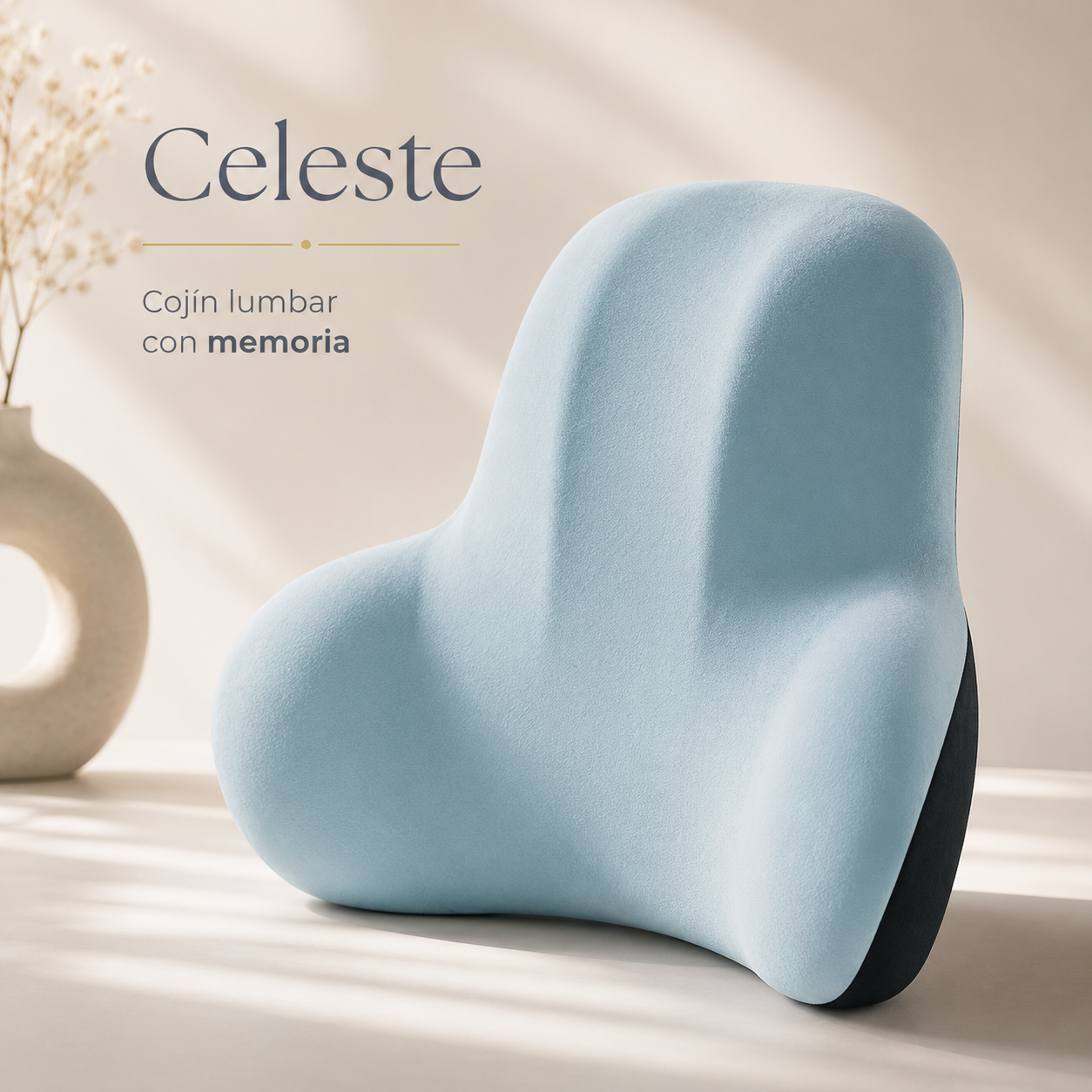 Cojín Lumbar Ergonómico Memory Foam para Confort y Bienestar Diario
