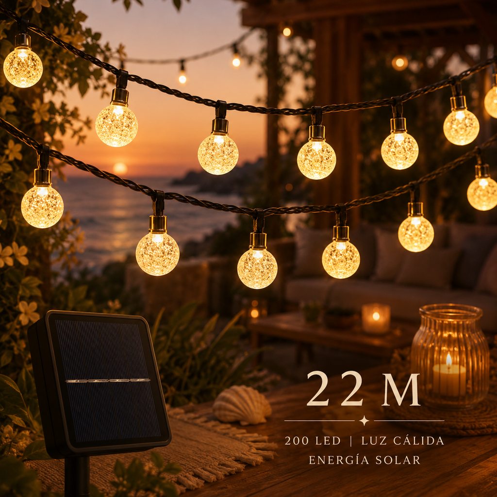 Guirnalda Solar Luz Costera