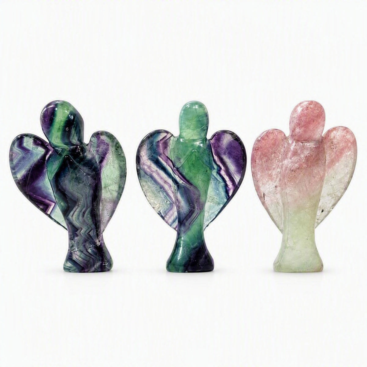 Ángeles de Fluorita Natural