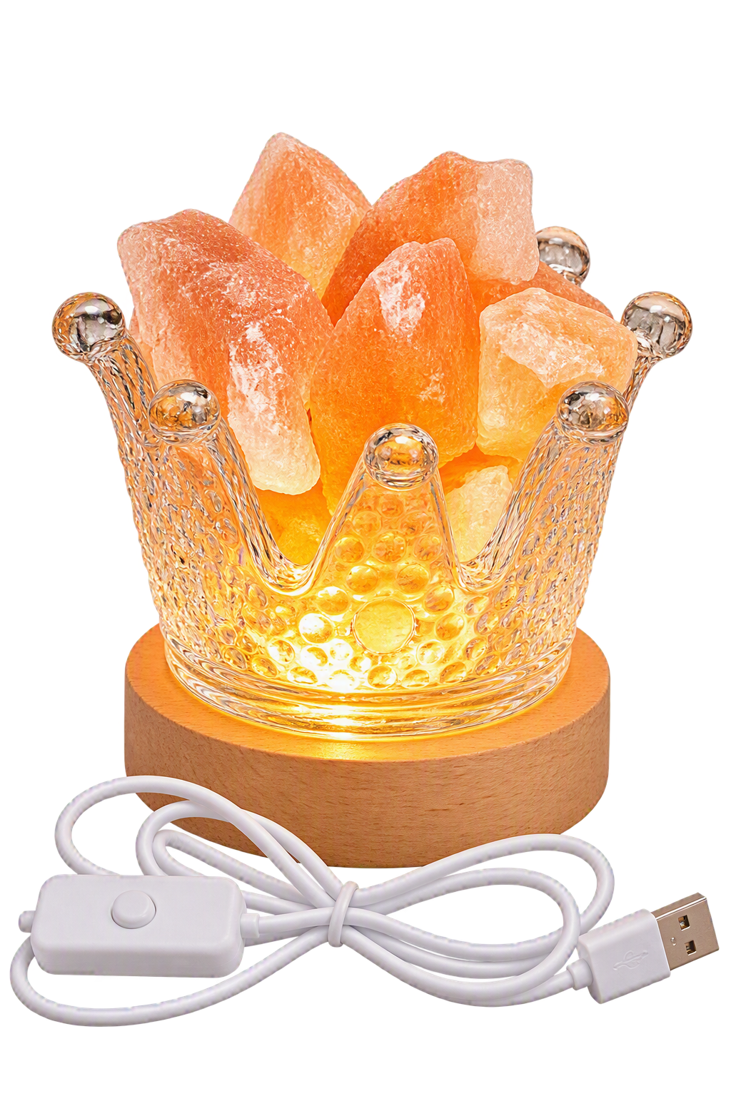 Lámpara de Sal del Himalaya - Corona