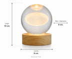 Lámpara Esfera Cristal 3D